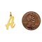 14K Yellow Gold Medium Script Initial Letter A Charm Jewerly 19mm x 11mm